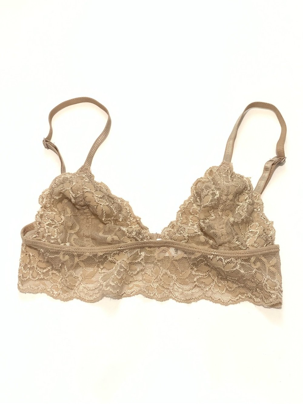 Anemone Lace Bralette in Nude Beige